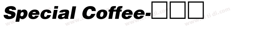 Special Coffee字体转换